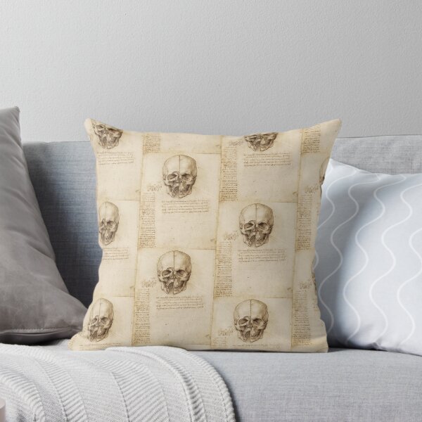 Item preview, Leonardo da Vinci Skull Anatomy Study – Sectioned Cranium Drawing designed and sold by artofuniverse.