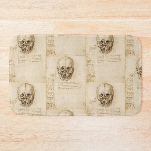 Item preview, Leonardo da Vinci Skull Anatomy Study – Sectioned Cranium Drawing designed and sold by artofuniverse.