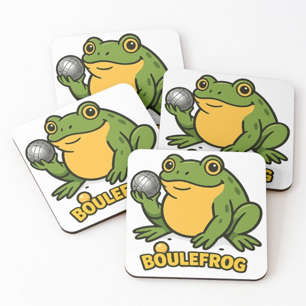 Item preview, Boulefrog - Ribbit & Roll - petanque t-shirt design designed and sold by BouleDogs.