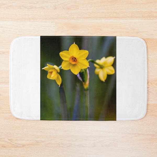Item preview, Yellow Daffodil Flowers In Bloom Close-Up With Soft Green Background Evoking Spring designed and sold by Nmallia.