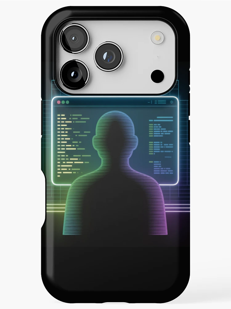 Thumbnail 1 of 4, iPhone Case, Neon Code Hacker Programmer | Tech Developer Design designed and sold by EHdesignShop.