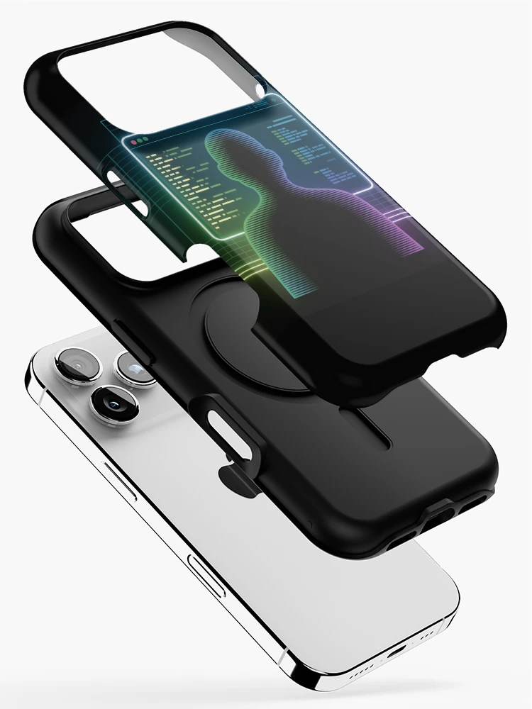 Thumbnail 2 of 4, iPhone Case, Neon Code Hacker Programmer | Tech Developer Design designed and sold by EHdesignShop.