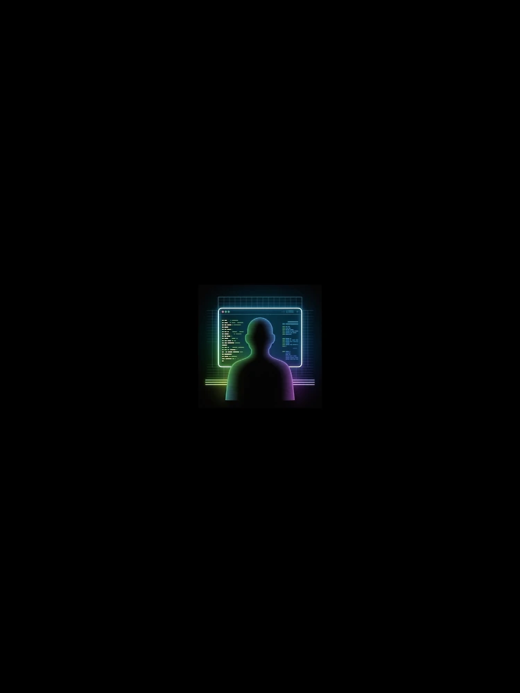 Thumbnail 3 of 3, Scarf, Neon Code Hacker Programmer | Tech Developer Design designed and sold by EHdesignShop.