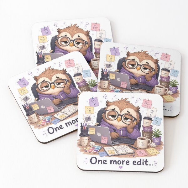 Item preview, Cute Owl Designer One More Edit Work Mood designed and sold by Sadia  Jannat.