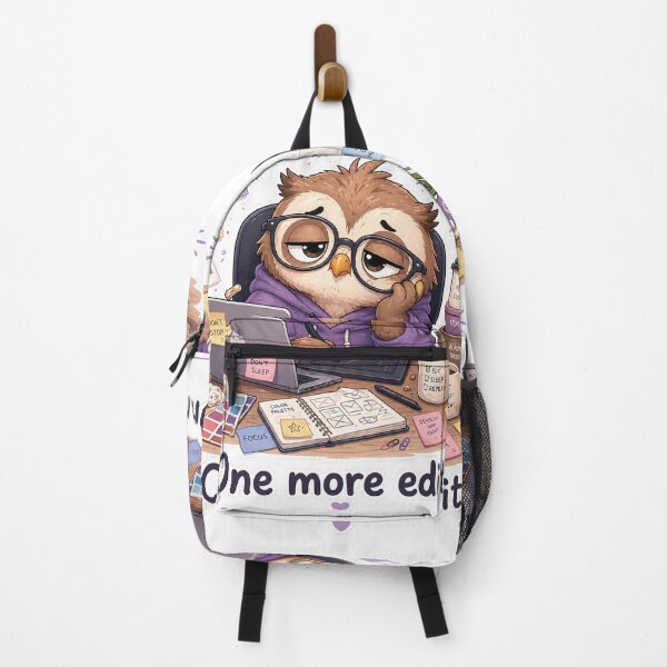Item preview, Cute Owl Designer One More Edit Work Mood designed and sold by Sadia Jannat.