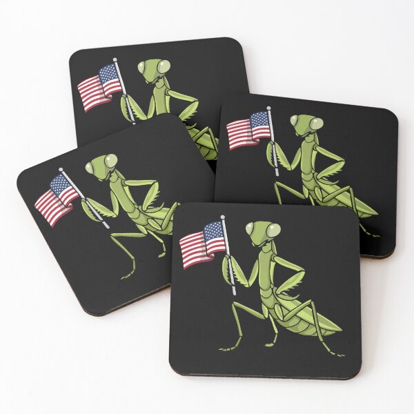 Item preview, Praying Mantis Gift USA Flag 4th Of July Insect Mantis designed and sold by DSWShirts.