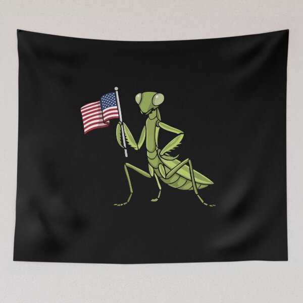 Item preview, Praying Mantis Gift USA Flag 4th Of July Insect Mantis designed and sold by DSWShirts.