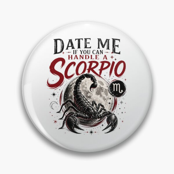 Item preview, Date Me If You Can Handle a Scorpio – Bold Scorpio Zodiac Quote T-Shirt designed and sold by ZorviqueStudio.