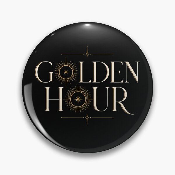 Item preview, Golden Hour Sunburst Elegant Typography. dark background designed and sold by FusiTink.