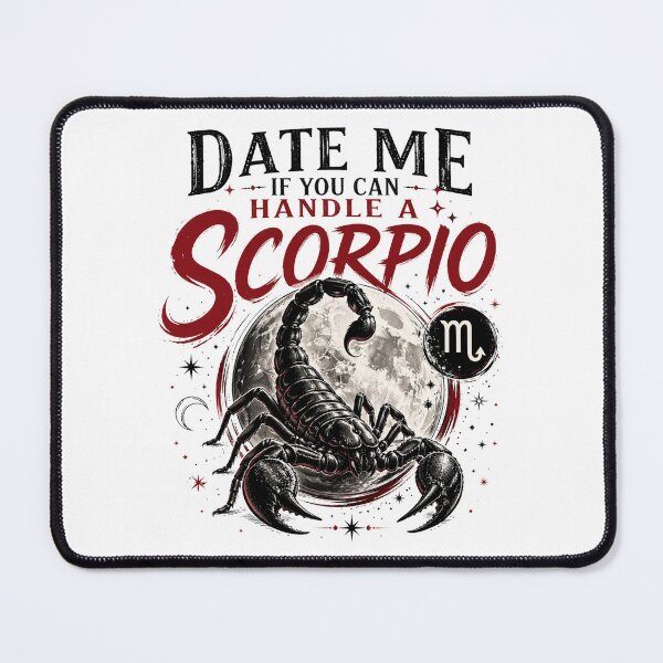 Item preview, Date Me If You Can Handle a Scorpio – Bold Scorpio Zodiac Quote T-Shirt designed and sold by ZorviqueStudio.