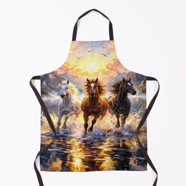 Item preview, Wild Spirit - Three Horses at Sunset designed and sold by Art-Inspir-AI.