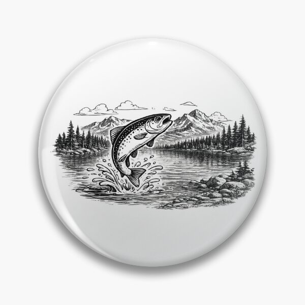 Item preview, mountain trout designed and sold by Grant shop.