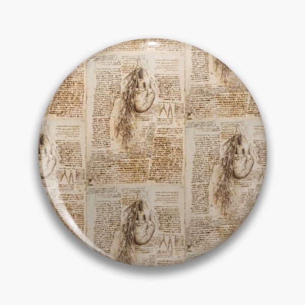 Item preview, Leonardo da Vinci Heart Anatomy Study Renaissance Medical Drawing Poster designed and sold by artofuniverse.