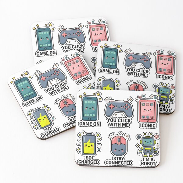 Item preview, Tech & Gaming Sticker Pack - Cute Robot & Gadget Doodles designed and sold by SimpleP.