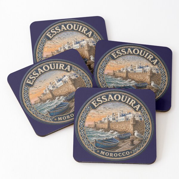 Item preview, Essaouira, Morocco – City walls, fishing boats & Atlantic surf designed and sold by Girih.
