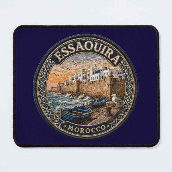 Item preview, Essaouira, Morocco – City walls, fishing boats & Atlantic surf designed and sold by Girih.