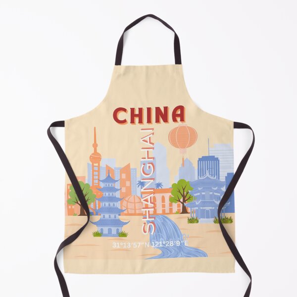 Item preview, Shanghai China Retro Pastel Travel Art designed and sold by Magic Love Art Print.
