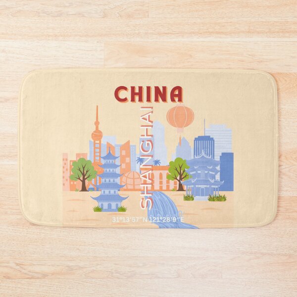 Item preview, Shanghai China Retro Pastel Travel Art designed and sold by Magic Love Art Print.
