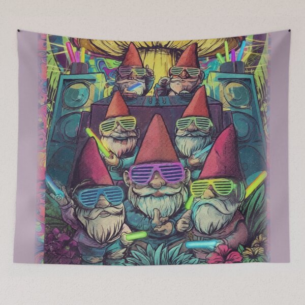 Item preview, Groovy gnomes raving designed and sold by Robo-Mart Smart Shopping.