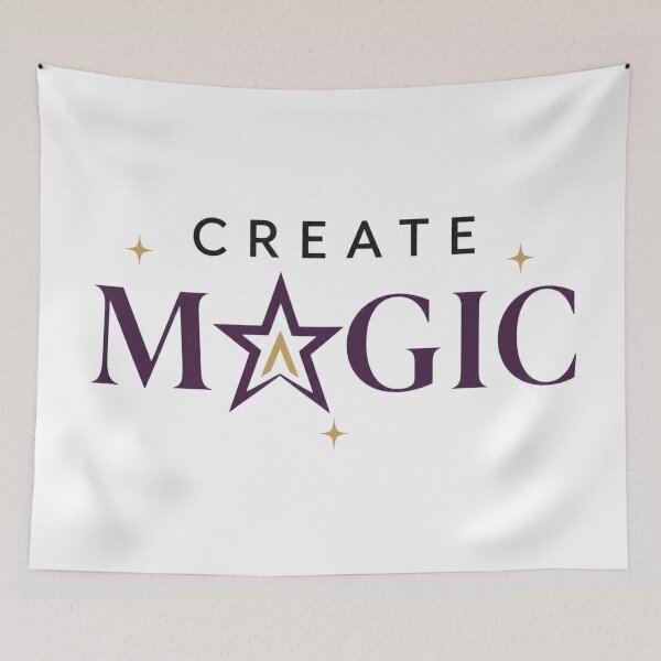 Item preview, Create Magic Purple Star Typography designed and sold by FusiTink.