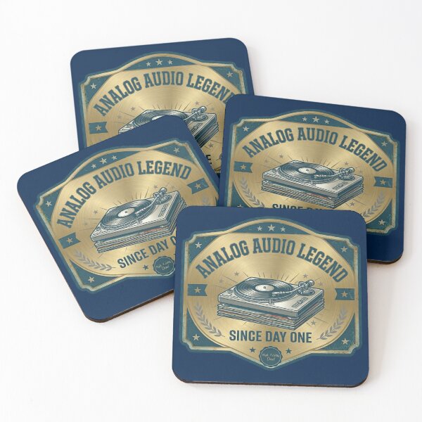 Item preview, Vintage Analog Audio Legend Record Player Father's Day Badge designed and sold by KelliesGrafix.