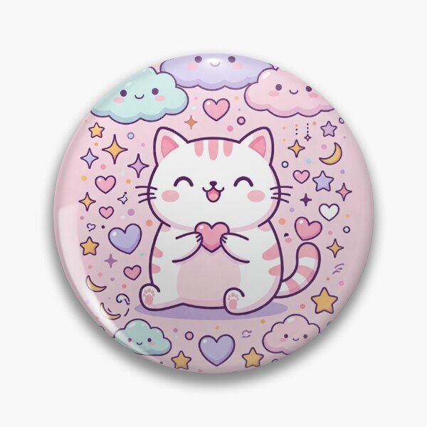 Item preview, Kawaii Cat Phone Case – Cute Pastel Aesthetic Design ?? designed and sold by Pookiegarden.