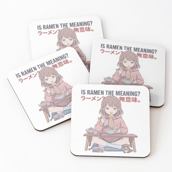 Item preview, Funny Dark Humor Kawaii Anime Girl Dead Inside But Eating Ramen Meme Cute Gift designed and sold by Im-Ara.