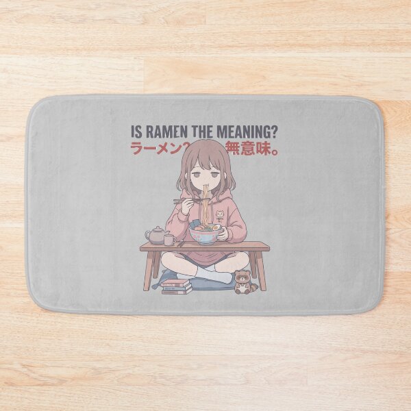Item preview, Funny Dark Humor Kawaii Anime Girl Dead Inside But Eating Ramen Meme Cute Gift designed and sold by Im-Ara.