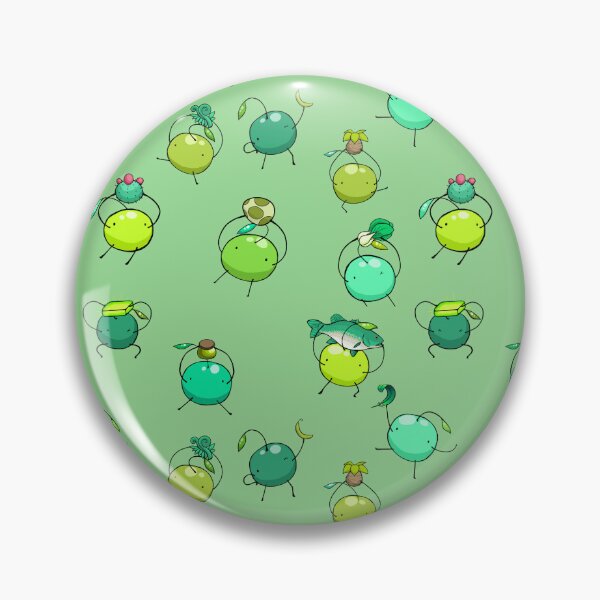 Item preview, Stardew Valley Green Junimo Repeating Pattern Bright Background designed and sold by JurassicParkans.
