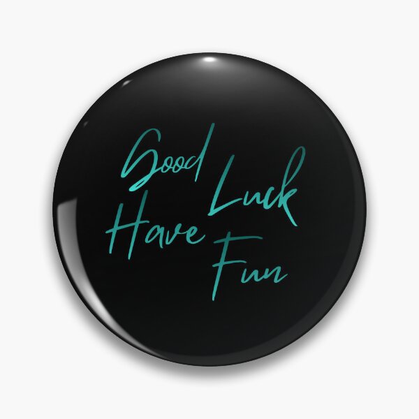 Item preview, Good Luck Have Fun GLHF Gaming Typography designed and sold by VexoStudio.