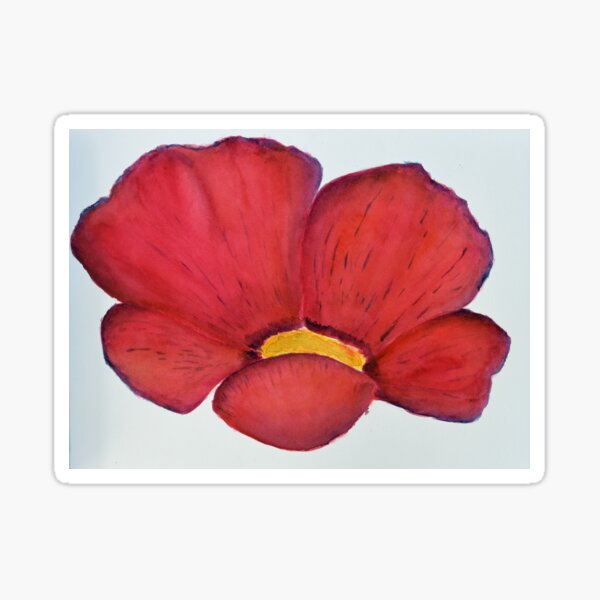 A Single Red Poppy for you! Sticker