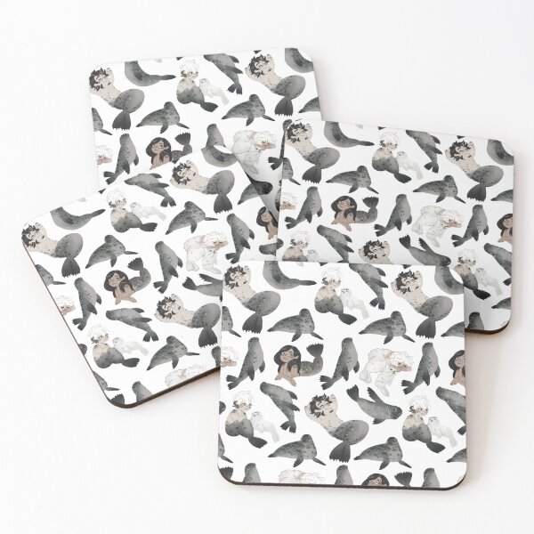 Item preview, MerMay Seal Mermaids Pattern designed and sold by EllenorMererid.