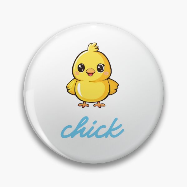 Item preview, Cute Yellow Chick – Adorable Baby Chicken Illustration with “Chick” Typography designed and sold by BobaBunny76.