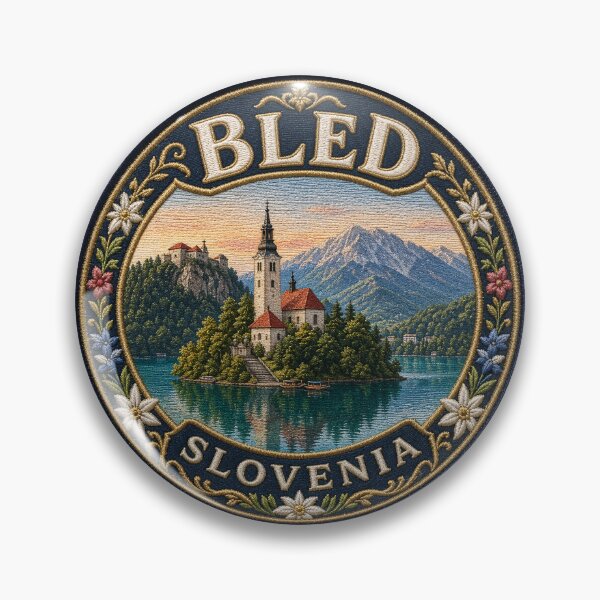 Item preview, Bled, Slovenia – Island church, mountain scenery & cliff castle designed and sold by Girih.
