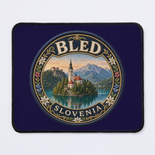 Item preview, Bled, Slovenia – Island church, mountain scenery & cliff castle designed and sold by Girih.