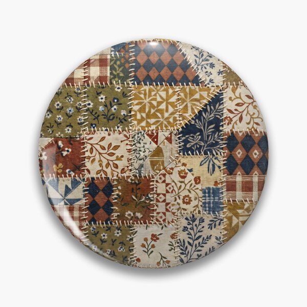 Item preview, Textile mosaic in vintage style. designed and sold by MyHappyArtShop.