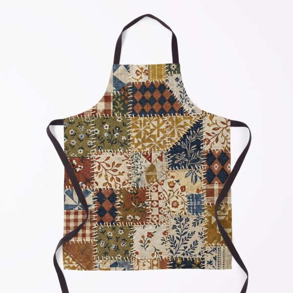 Item preview, Textile mosaic in vintage style. designed and sold by MyHappyArtShop.