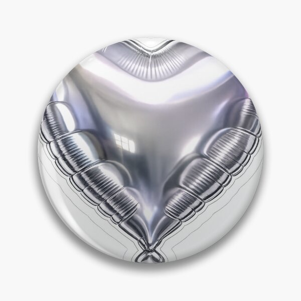 Item preview, Glossy Silver Heart Balloon Y2K Sticker designed and sold by Glossy Club.