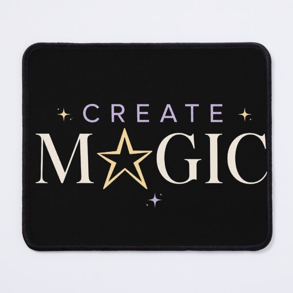 Item preview, Create Magic Purple Star Typography. dark background designed and sold by FusiTink.