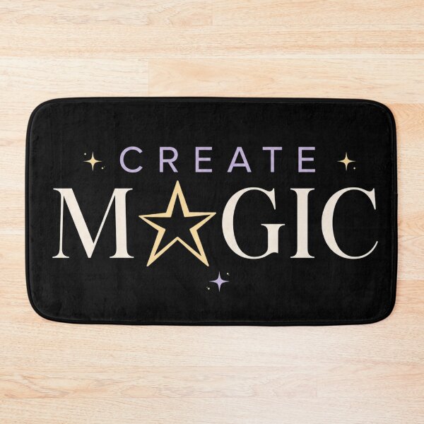 Item preview, Create Magic Purple Star Typography . Fondo oscuro designed and sold by FusiTink.