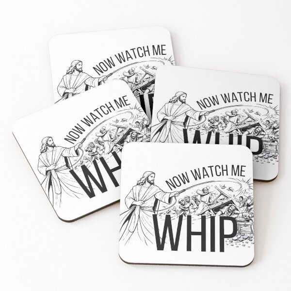 Item preview, Now Watch Me Whip | Jesus Clears The Temple | John 2:15 | Funny Christian Art designed and sold by Alt Christian.