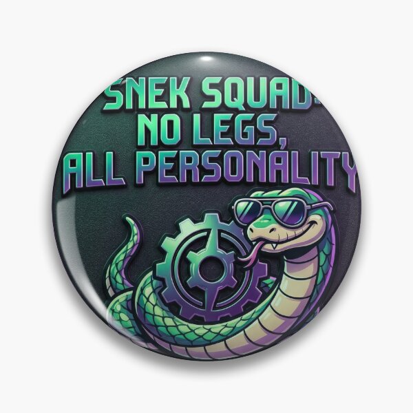 Item preview, Funny Snake Lover Gift – “Snek Squad No Legs All Personality” Cute Reptile Meme Design. designed and sold by UniqueArtsOnly.