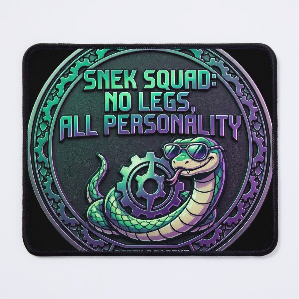 Item preview, Funny Snake Lover Gift – “Snek Squad No Legs All Personality” Cute Reptile Meme Design. designed and sold by UniqueArtsOnly.