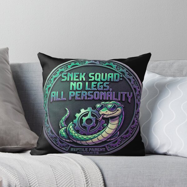 Item preview, Funny Snake Lover Gift – “Snek Squad No Legs All Personality” Cute Reptile Meme Design. designed and sold by UniqueArtsOnly.