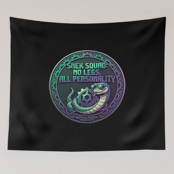 Item preview, Funny Snake Lover Gift – “Snek Squad No Legs All Personality” Cute Reptile Meme Design. designed and sold by UniqueArtsOnly.