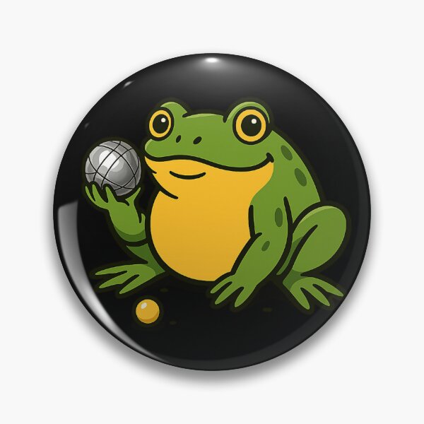 Item preview, Boulefrog (text free)  - Ribbit & Roll - petanque t-shirt design designed and sold by BouleDogs.