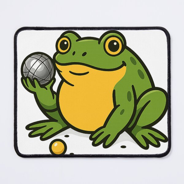 Item preview, Boulefrog (text free)  - Ribbit & Roll - petanque t-shirt design designed and sold by BouleDogs.