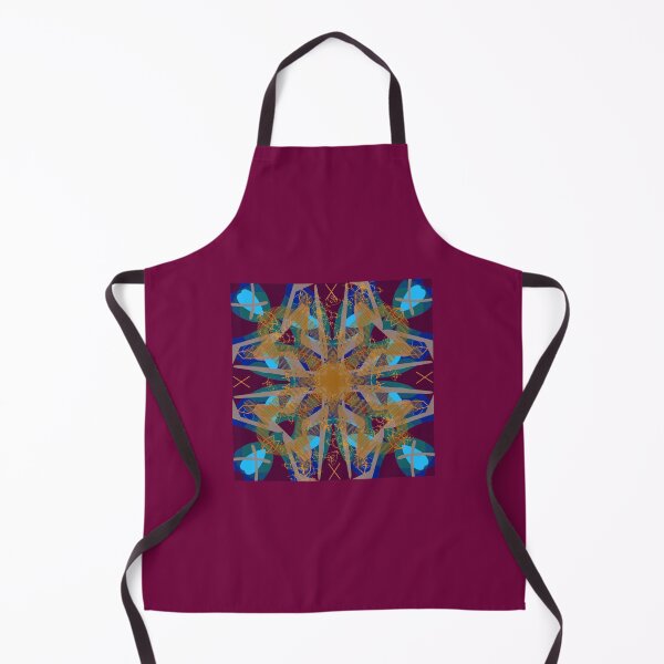 Item preview, Blue Red Geometric Pattern Abstract Mandala designed and sold by PonyShow-Studio.