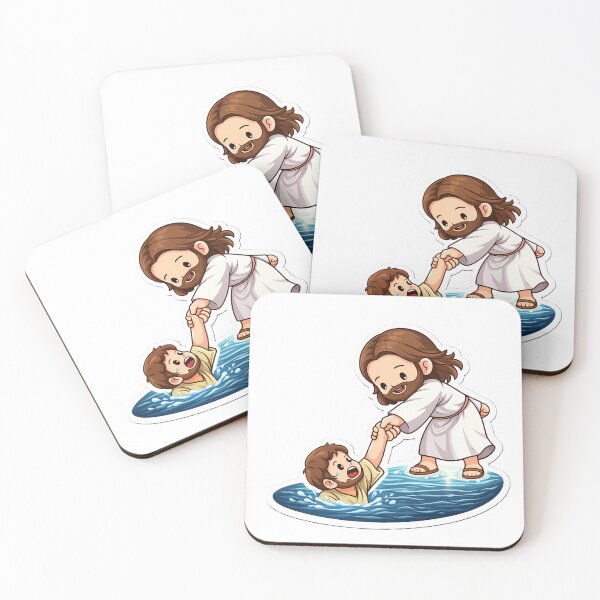 Item preview, Jesus Saves Peter Christian Sticker designed and sold by Faithlines.