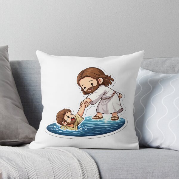 Item preview, Jesus Saves Peter Christian Sticker designed and sold by Faithlines.